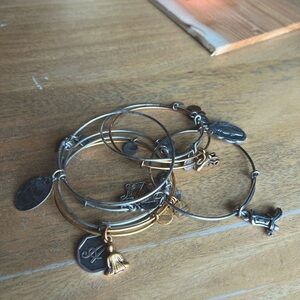 Bundle of 7 Alex and Ani bracelets